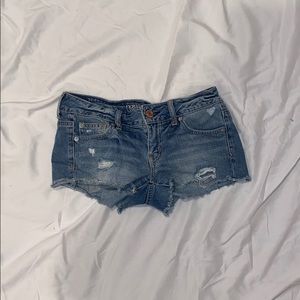 Ripped jean shorts from American Eagle